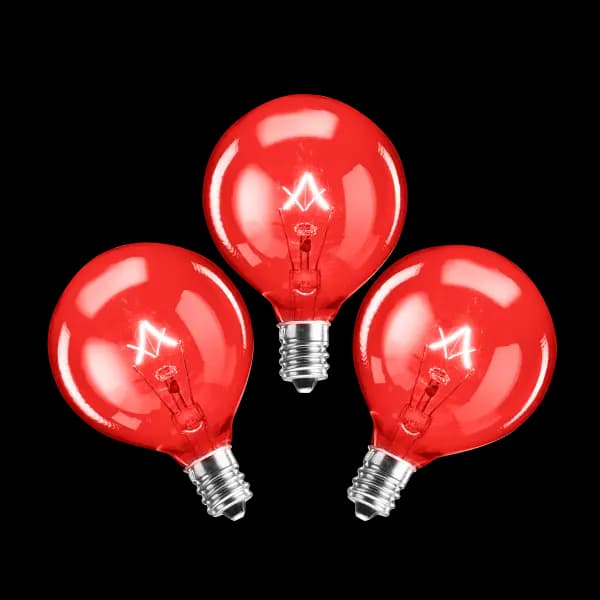 25-Watt Light Bulb - 3-pack - Red