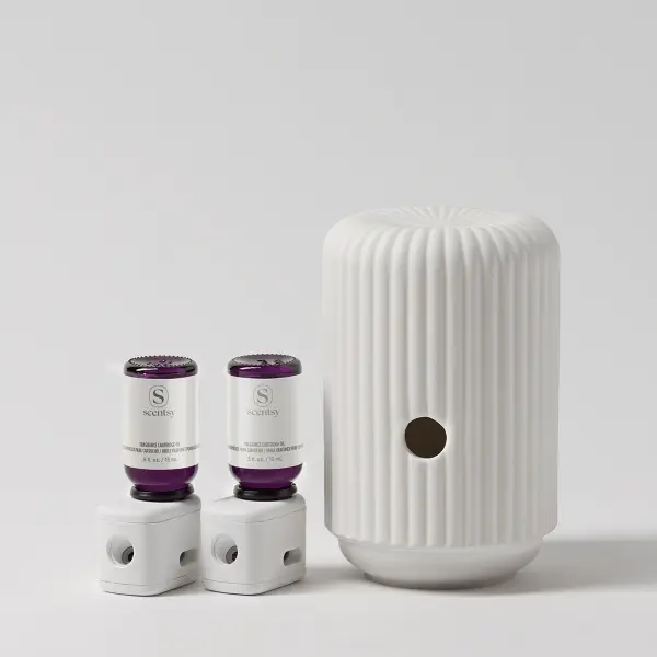 Scentsy Solo Diffuser & Two Fragrance Cartridge Bundle