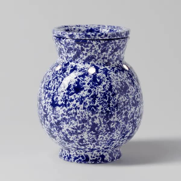 Blue Spongeware Warmer