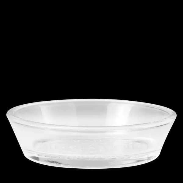 Sloped Clear Glass Dish