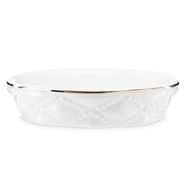Diamond Milk Glass replacement dish