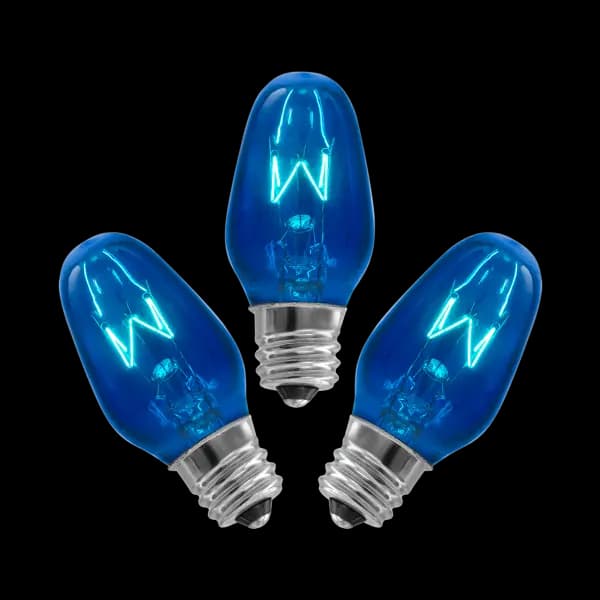 15-Watt Light Bulb - 3-pack - Blue