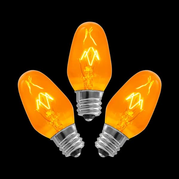 15-Watt Bulb - 3-pack - Orange