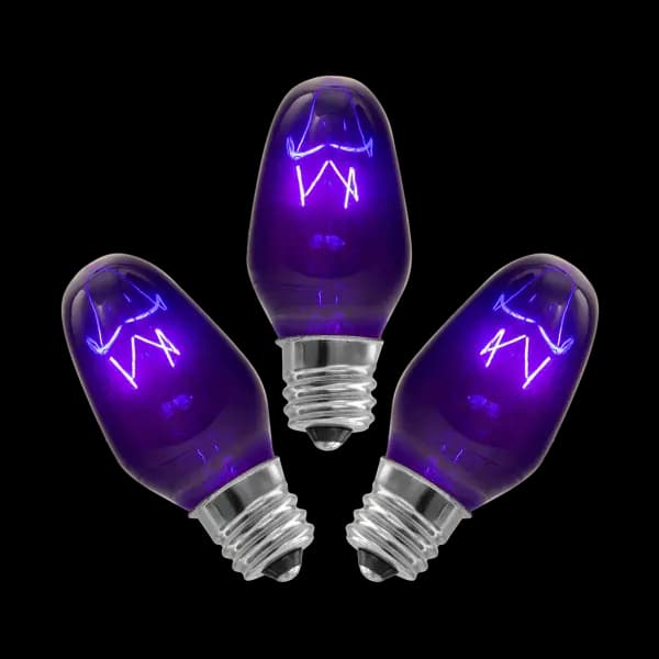 15-Watt Light Bulb - 3-pack - Purple