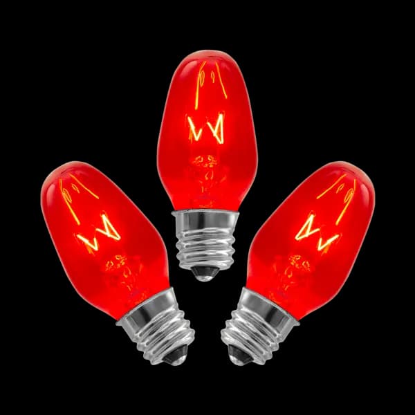 15-Watt Bulb - 3-pack - Red