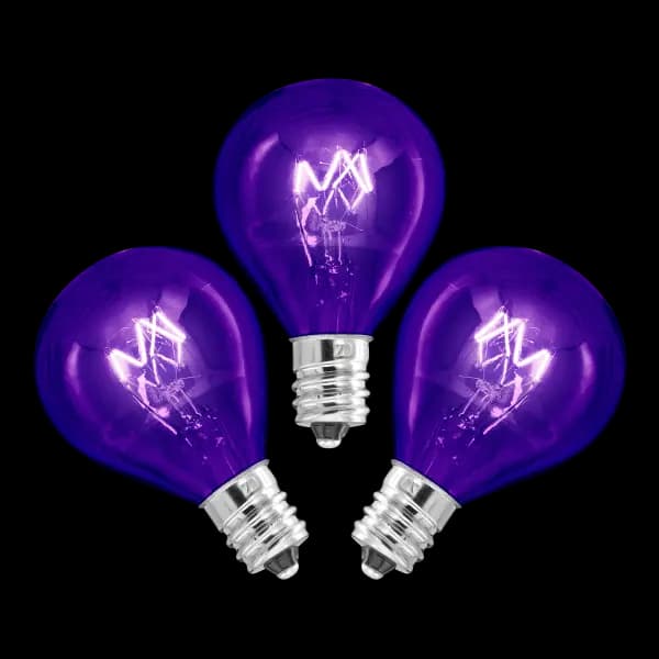 20-Watt Light Bulb - 3-pack - Purple