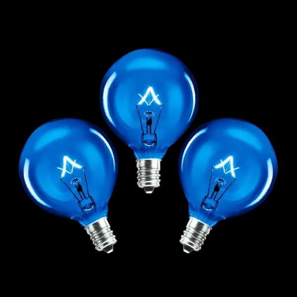 25-Watt Light Bulb - 3-pack - Blue