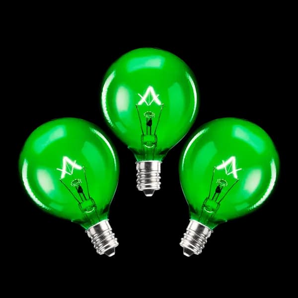 25-Watt Light Bulb - 3-pack - Green
