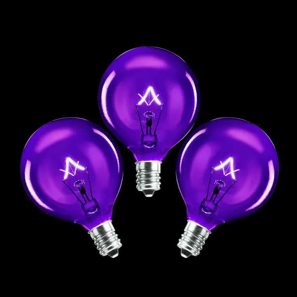 25-Watt Light Bulb - 3-pack - Purple