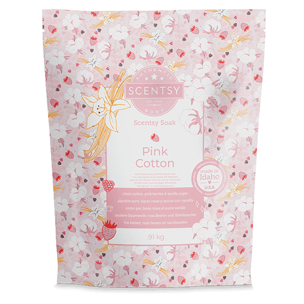 Pink Cotton Scentsy Soak